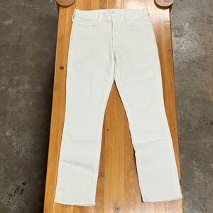 MOTHER Cream The Mid Rise Dazzler Ankle